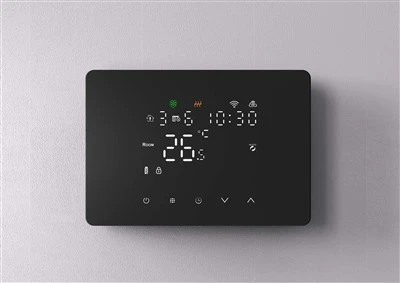 Siyah Yumuşak Işık Zigbee Zigbee Gaz Kazan Termostat